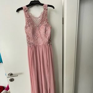 Brand new, never been worn, with tags, Dust Rose formal dress.